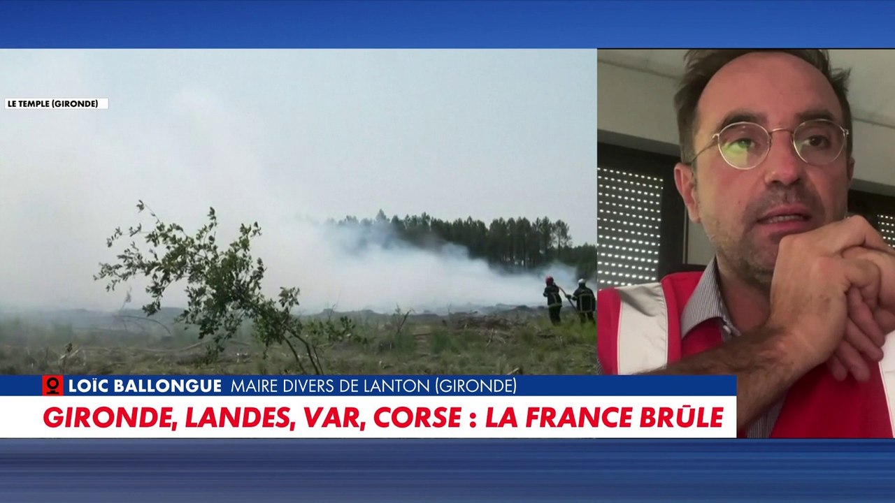 Loïc Ballongue : «Le feu s'était arrêté... Puis on a eu une reprise sur deux parcelles»