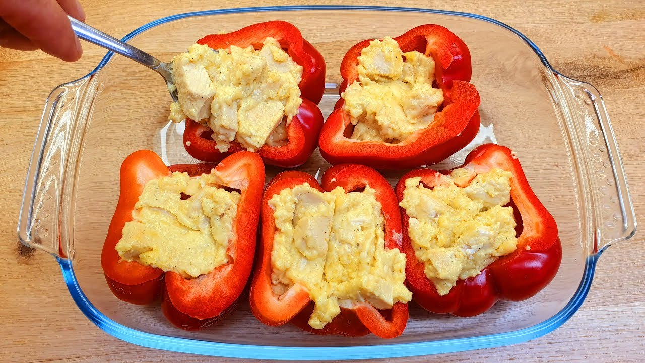 Leckeres Abendessenrezept: Dieses Rezept ist jetzt mein Favorit! Gebackene Paprika mit Fleisch