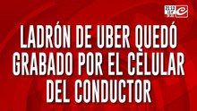 Ladrón de Uber quedó grabado por el celular del conductor