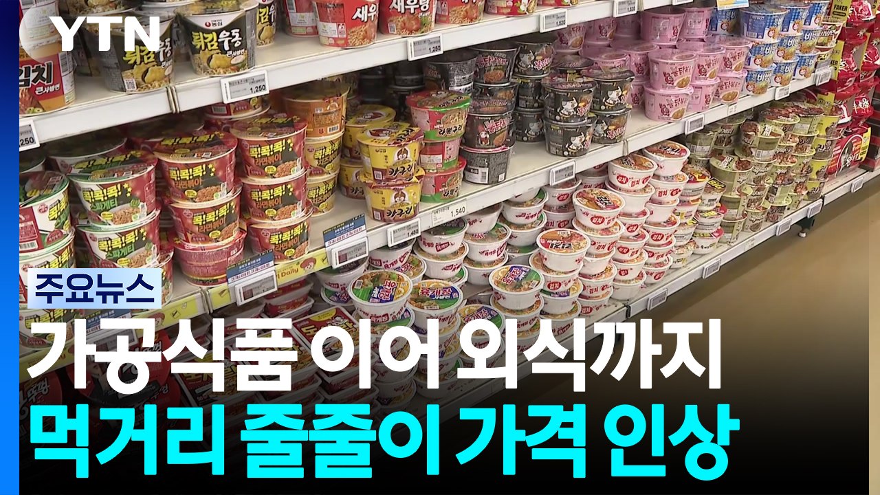 가공식품 이어 외식까지...먹거리 줄줄이 가격 인상 / YTN