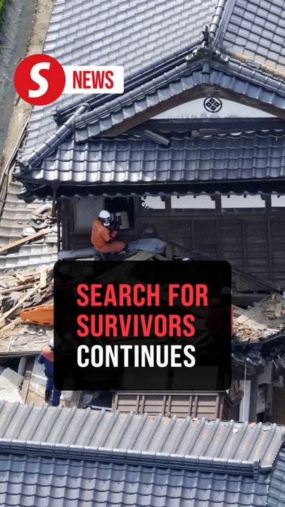 Japan quake toll rises to 13 as rescuers haul people from collapsed mall