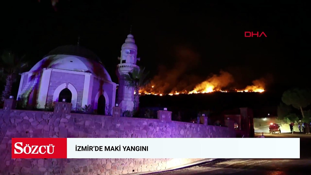 İzmir’de maki yangını