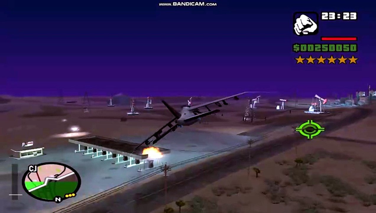 6 Star Wanted Level CJ Vs US Military Air Jet Fight!