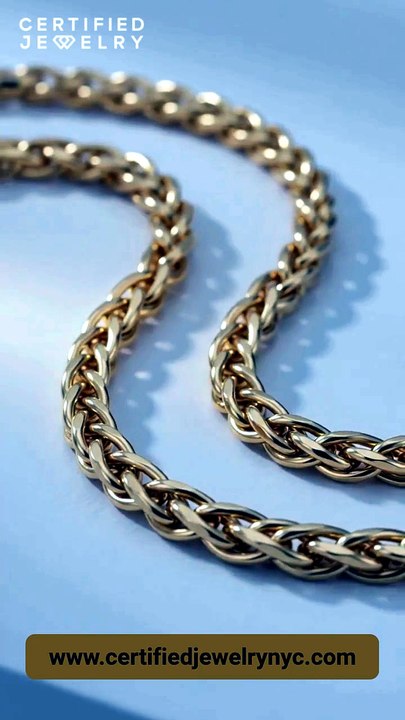 14K Solid Gold Rope Chain Necklace | Certified Jewelry NYC