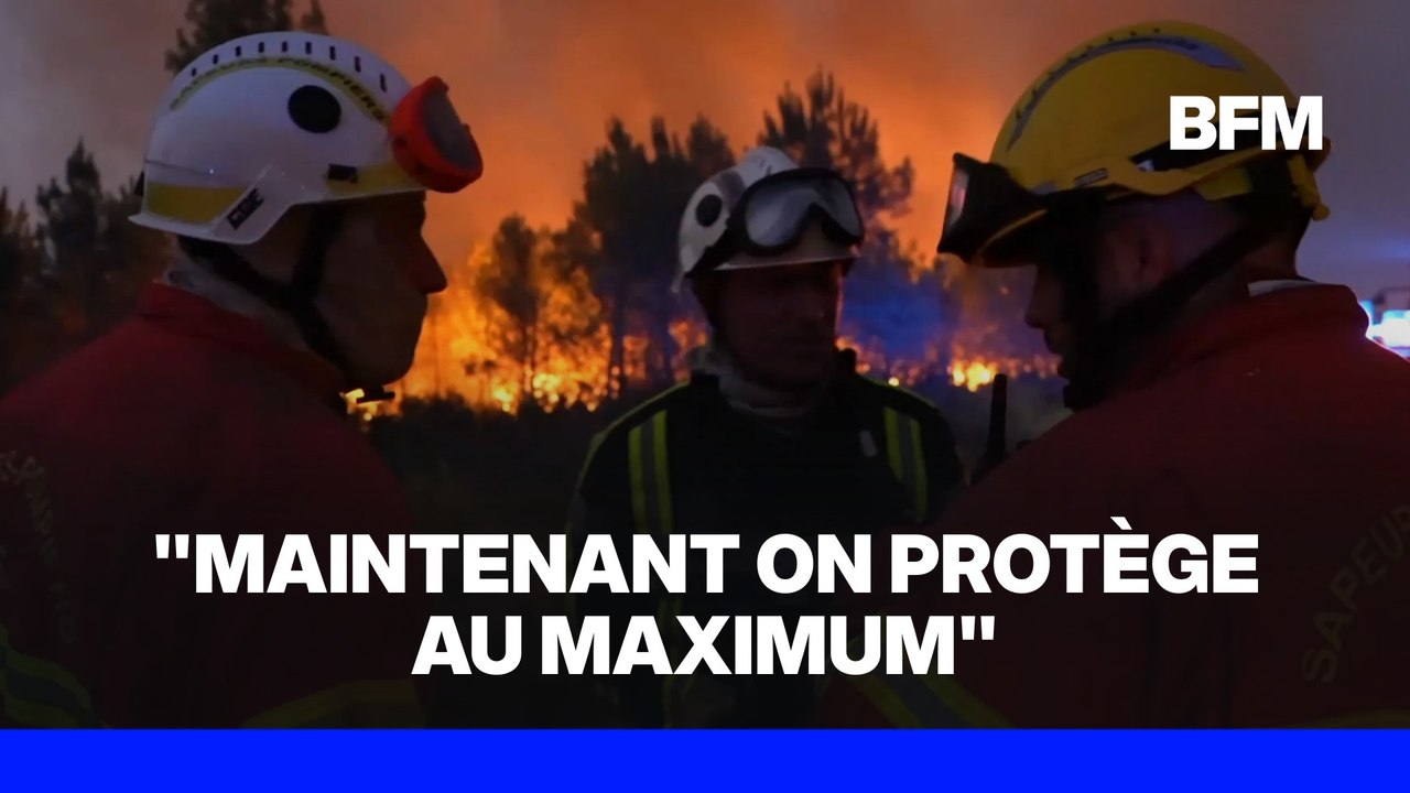 Incendie en Gironde: la commune de Lanton en proie aux flammes depuis près d'une semaine