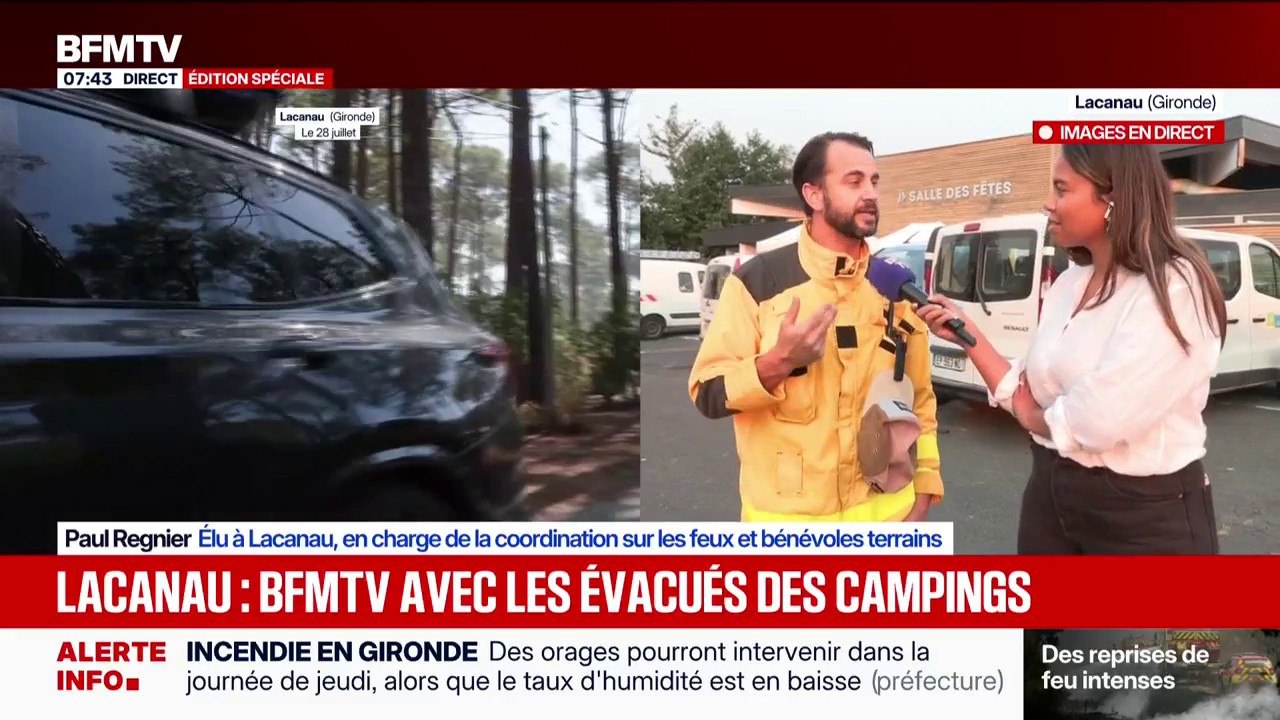 "Le groupe est passé de 20 volontaires à 660", explique cet élu à Lacanau en charge de la coordination des bénévoles sur les feux