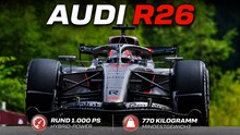 Audi R26 Formel 1 im Detail: Soundcheck, Fahrbilder und Technik