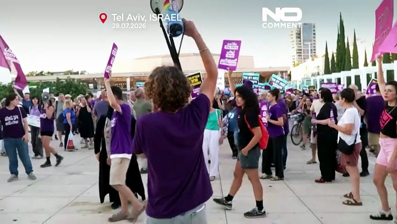 Tel Aviv'de İsrailli göstericiler Batı Şeria'daki yerleşimci şiddetini protesto etti