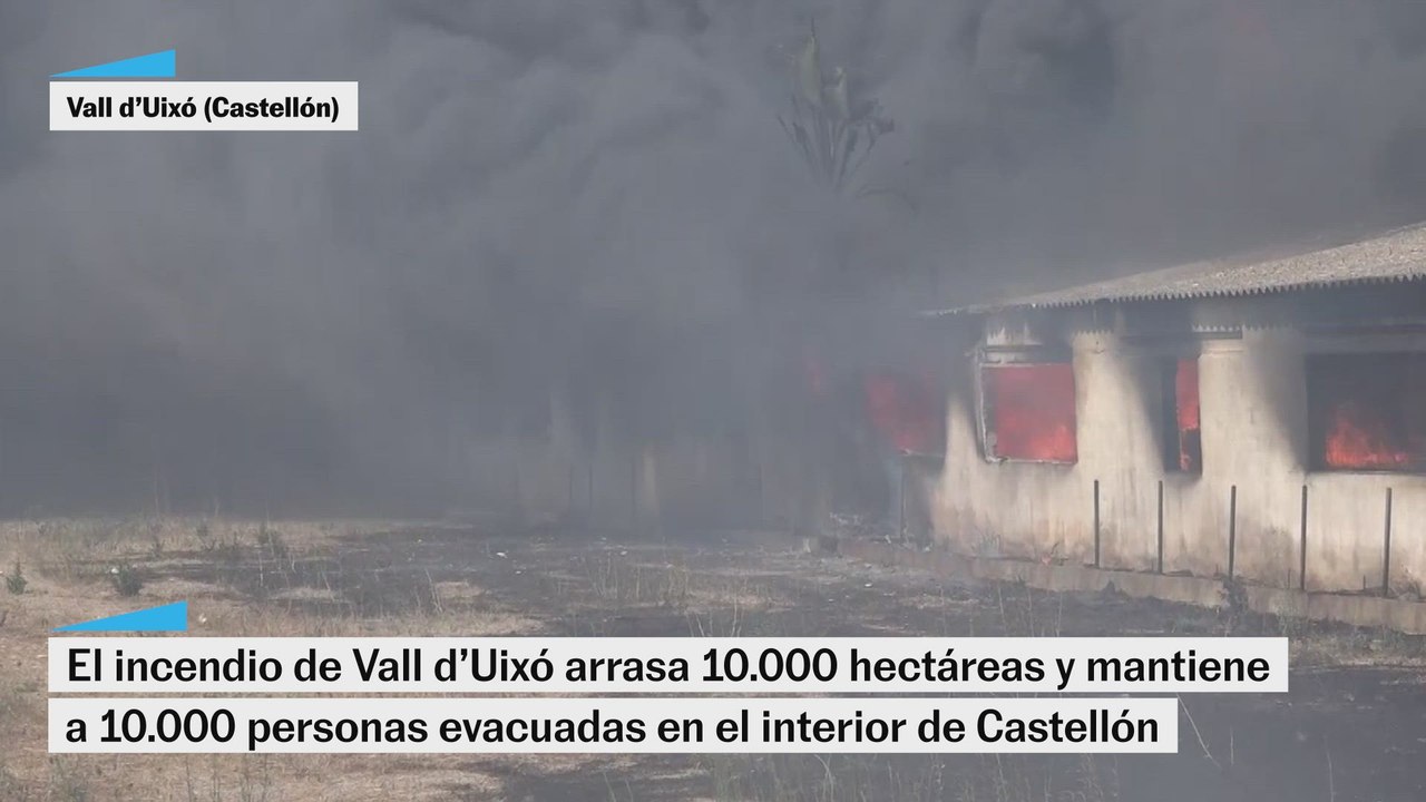 Así han sido las últimas labores de extinción en el incendio de Vall d’Uixó (Castellón)
