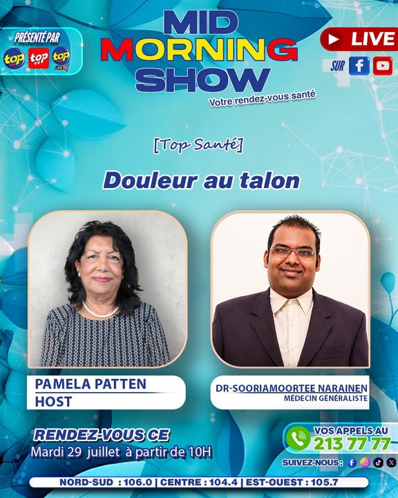 MID MORNING SHOW [Top Santé]: Douleur au talon