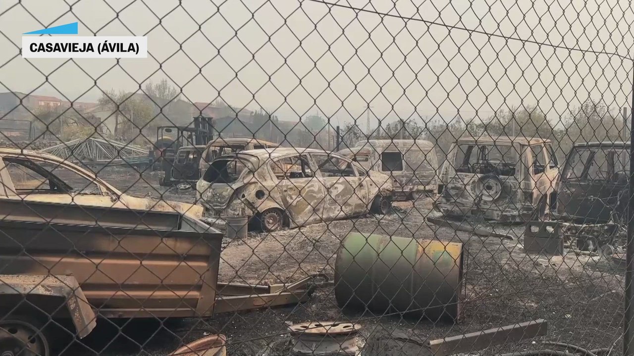 Así ha quedado Casavieja tras el incendio de Ávila