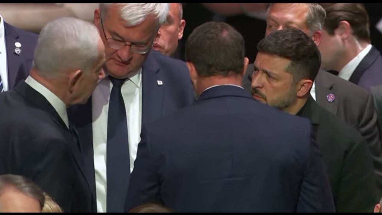 Trump, Zelensky e Netanyahu al funerale di Lindsey Graham