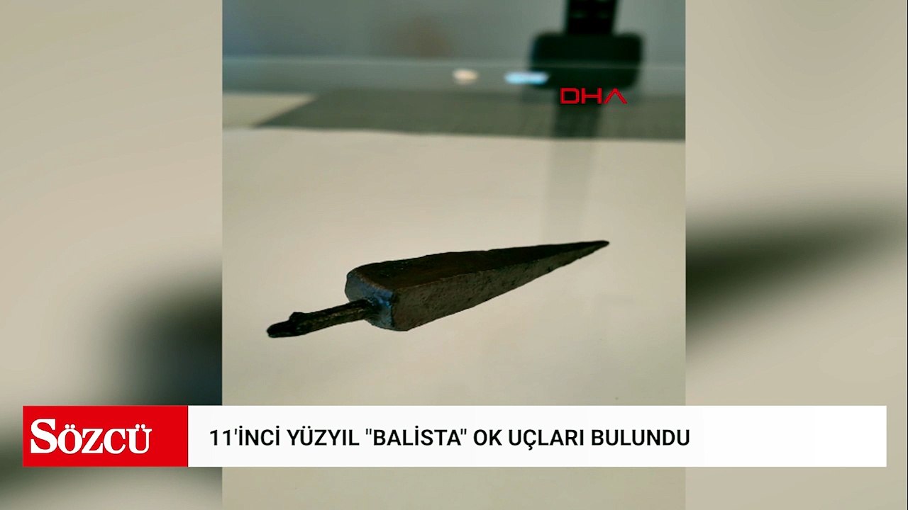 Malazgirt'te 11'inci yüzyıl 'balista' ok uçları gün yüzüne çıkarıldı