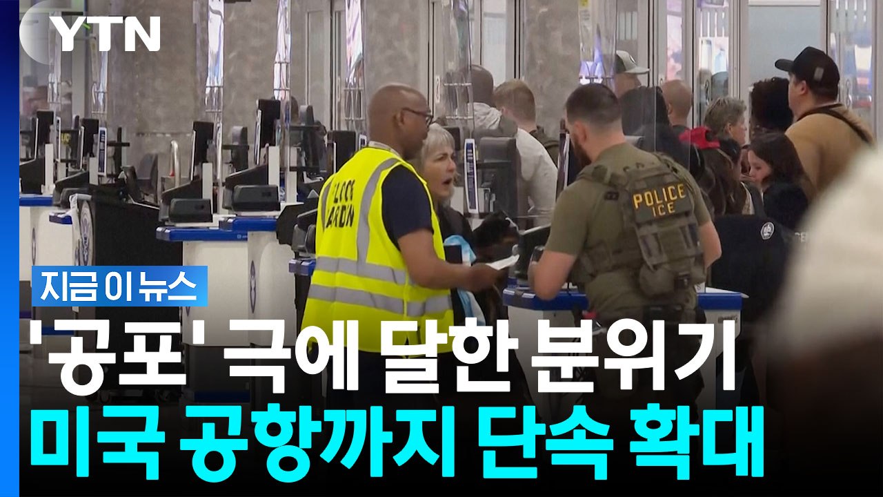 공항에 배치된 ICE 요원들…영주권 대기자까지 무자비한 단속 [지금이뉴스] / YTN