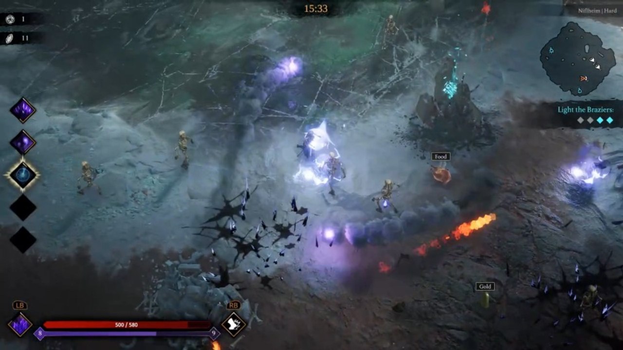 Jotunnslayer: Hordes of Hel - Niflheim Hard Mode Gameplay