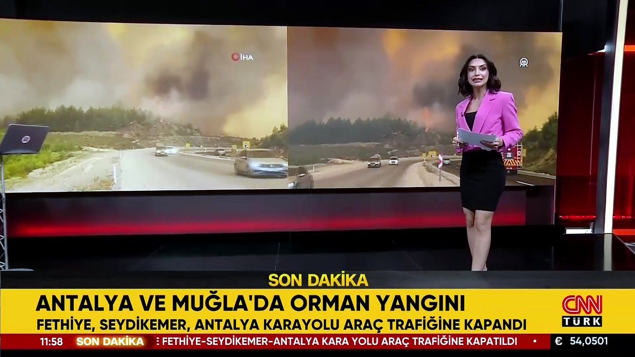 Antalya ve Muğla'da orman yangını