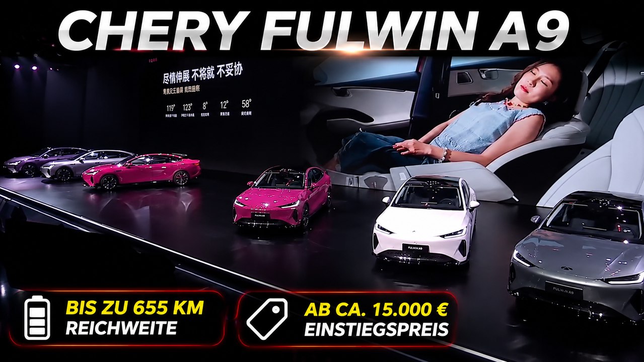 Chery Fulwin A9: E-Klasse-Größe, Hightech und Kühlschrank