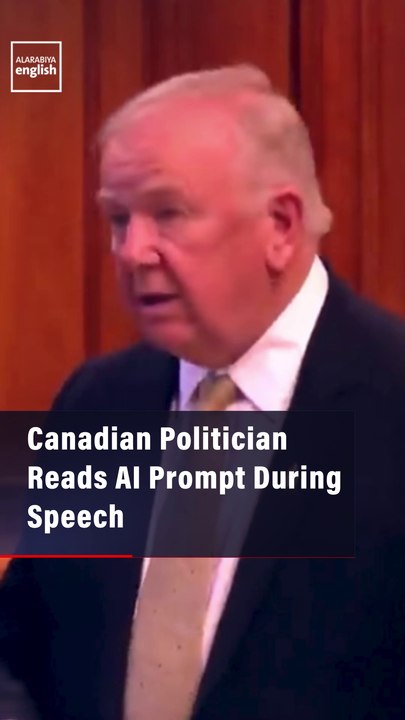 Canadian Politician Reads AI Prompt During Speech