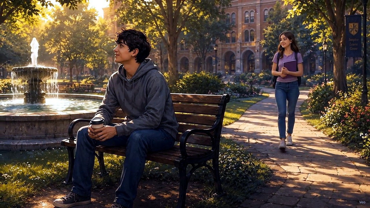 Whenever I Blink My Eyes, I See You  | A Heartfelt College Love Story | Cinematic AI Short Film