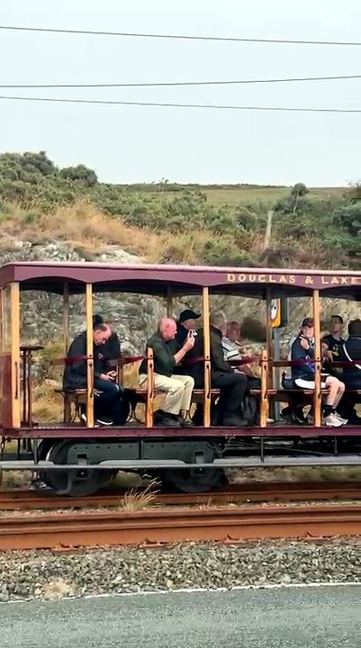 Tram stopped near Groudle due to fire