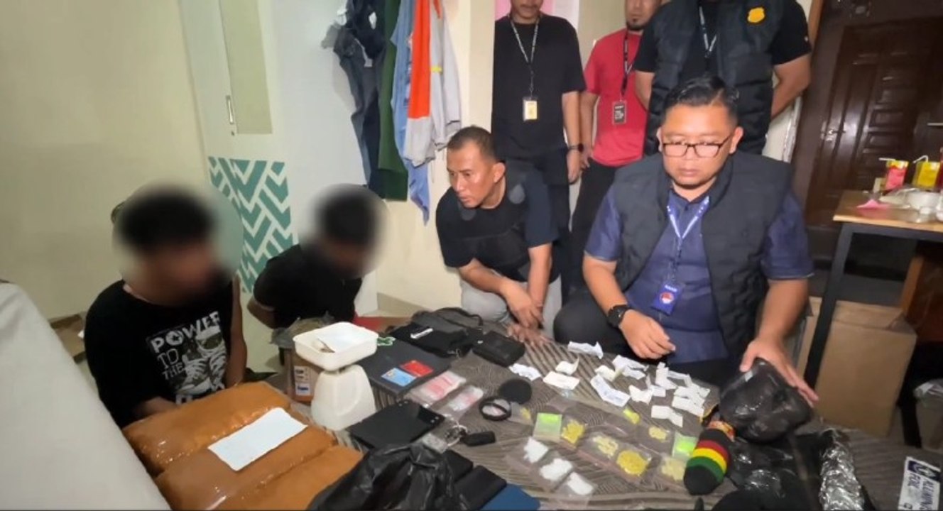 Polisi Gerebek Rumah Kos Jadi Gudang Narkoba Antar-Pulau