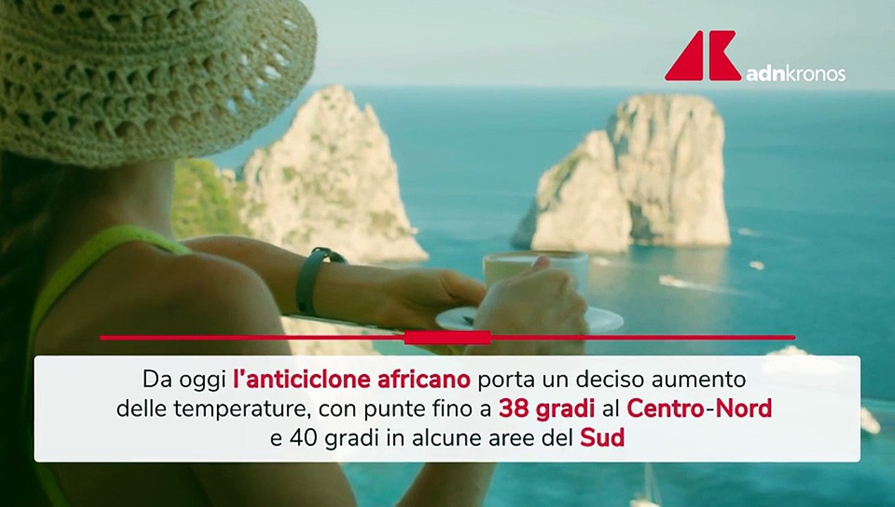 Caldo record con l'anticiclone africano e le temperature si impennano