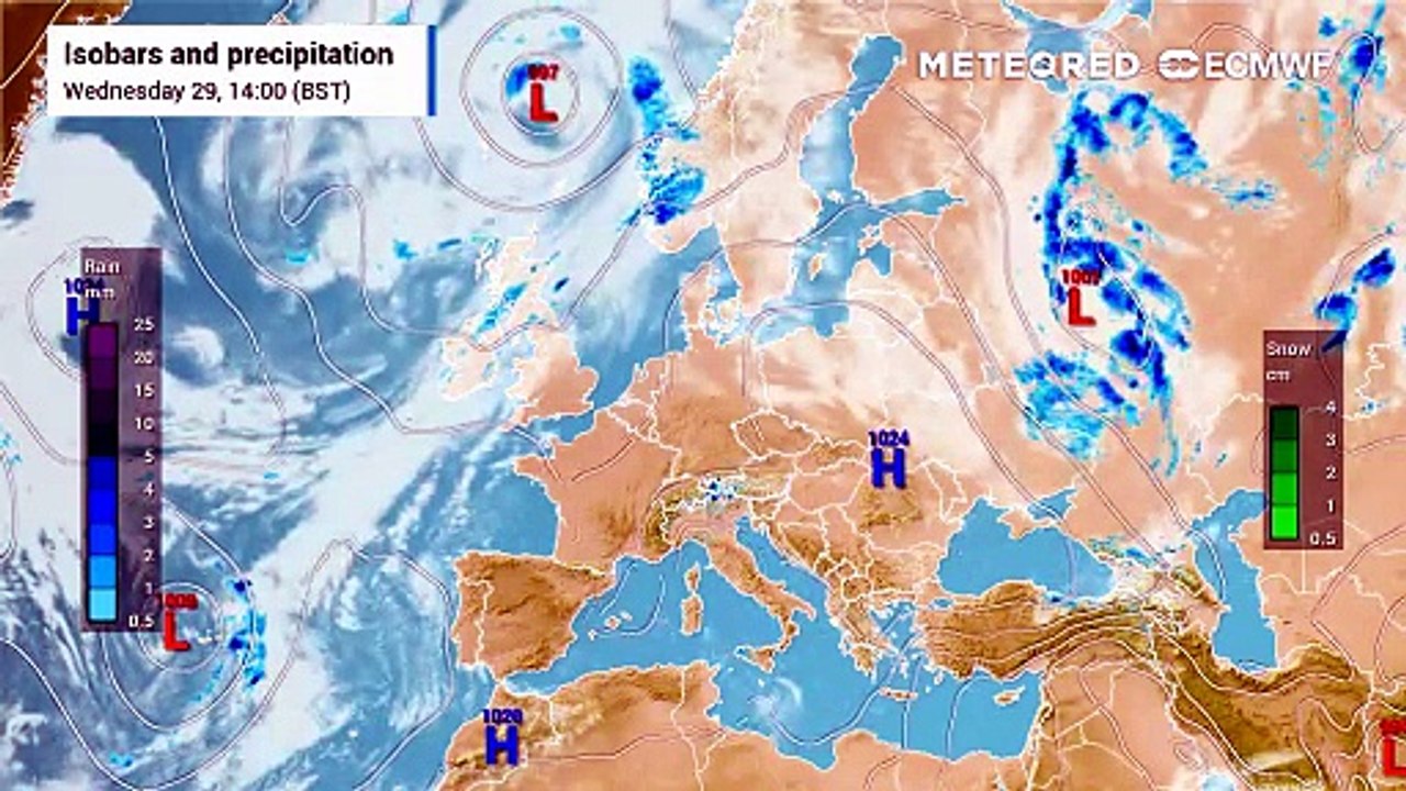 UK weather: Cold front to sweep south as temperatures fall by up to 8°C