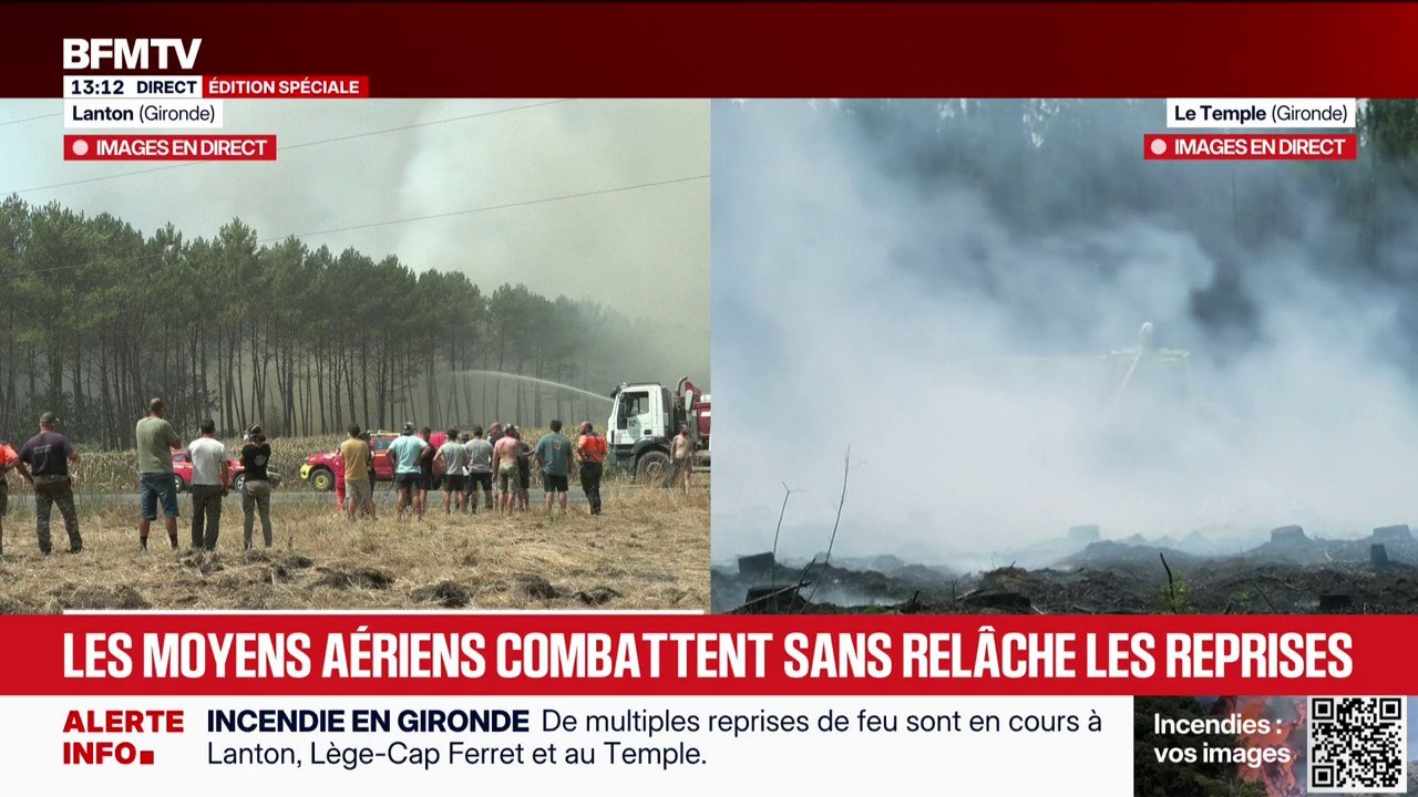 Incendie en Gironde: les habitants du Haillan "soulagés de pouvoir rentrer chez eux", mais toujours "inquiets", selon le maire de la commune