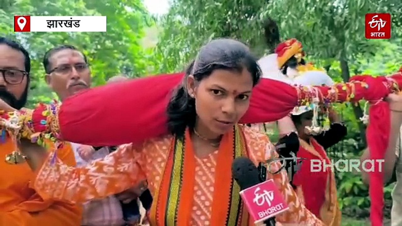 400 किमी की कांवड़ पदयात्रा पर निकलीं कोडरमा की कुसुम, लोगों को गौ रक्षा के लिए करेंगी जागरूक
