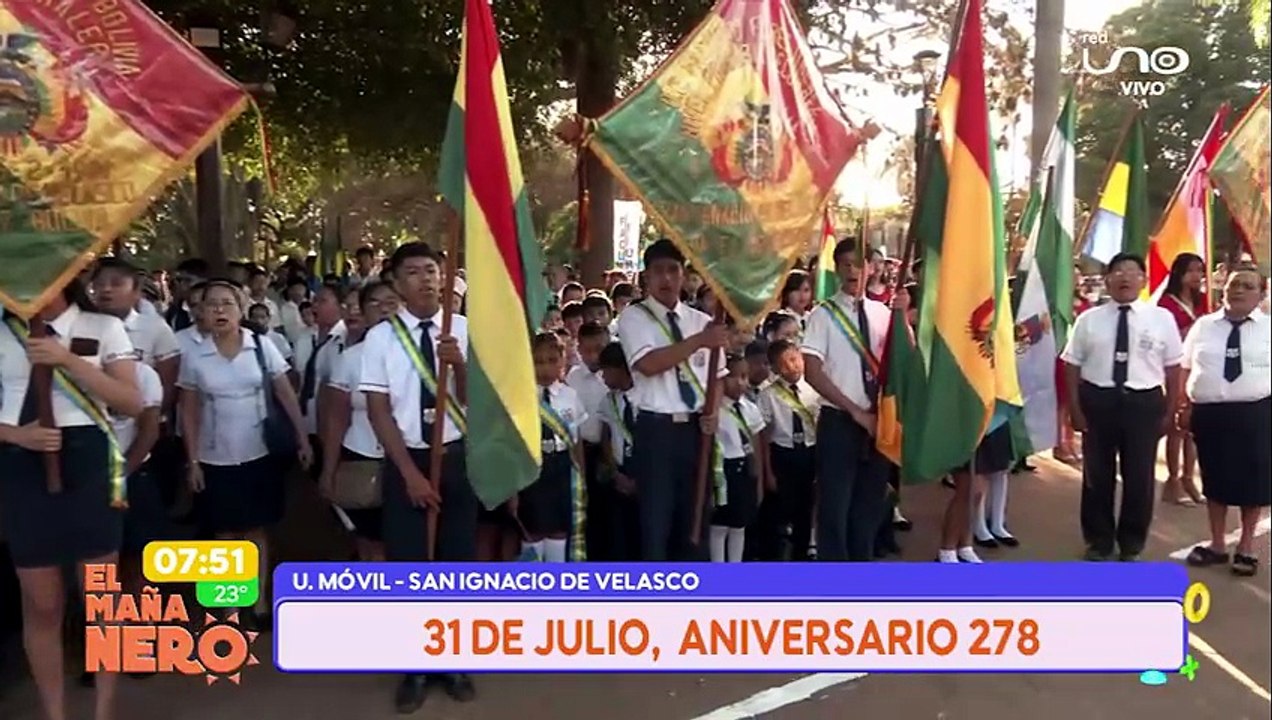 Actos protocolares por 278 aniversario San Ignacio de Velasco