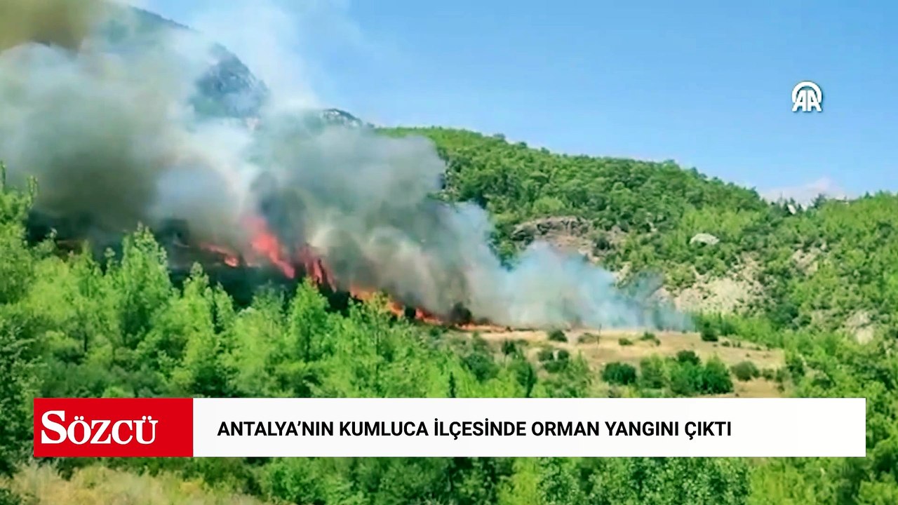 Antalya'nın Kumluca ilçesinde orman yangını çıktı