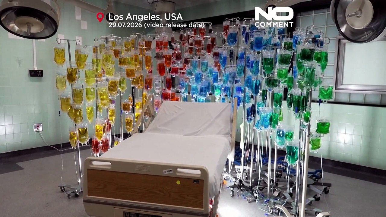 Los Angeles hospital transformed into immersive art exhibition