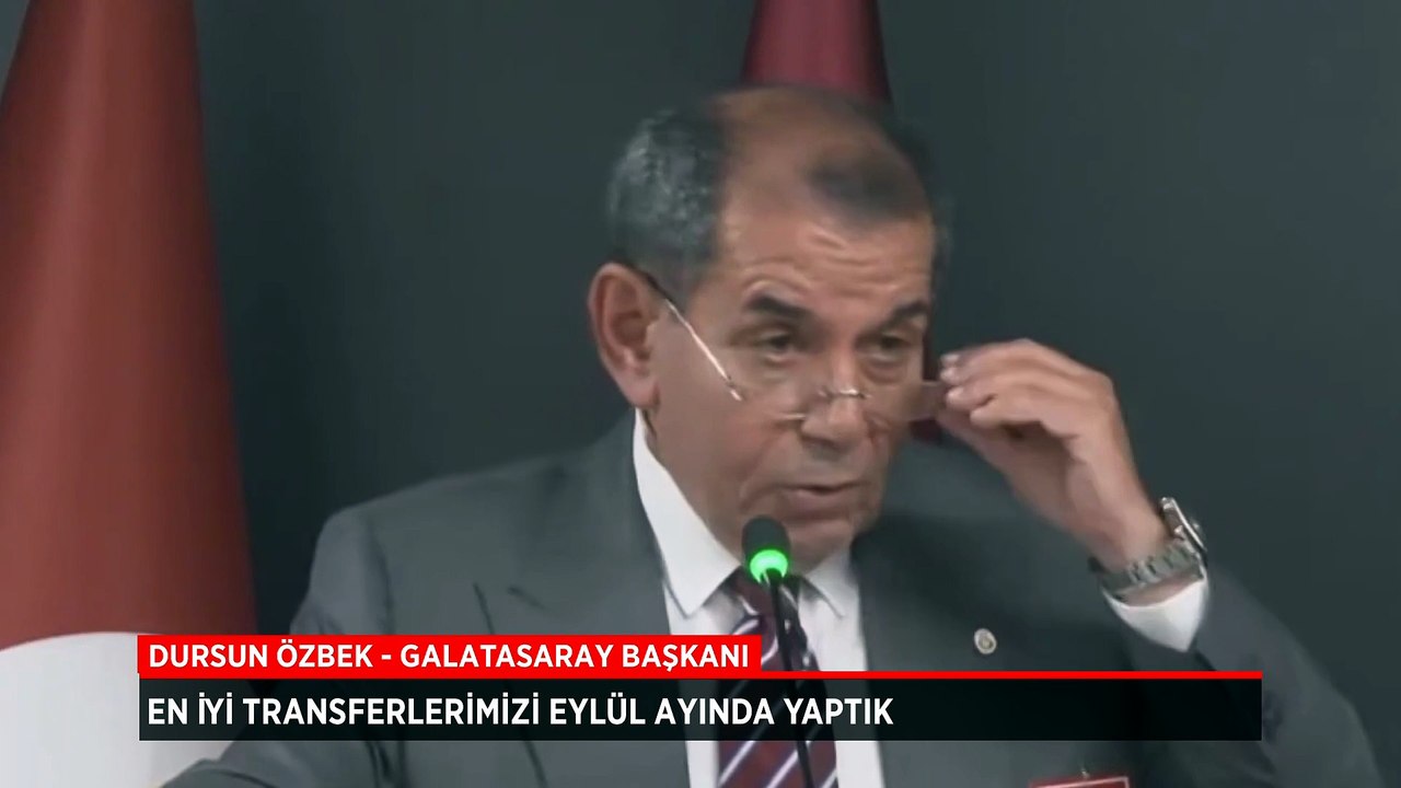 Dursun Özbek: En iyi transferlerimiz eylül ayında yaptık