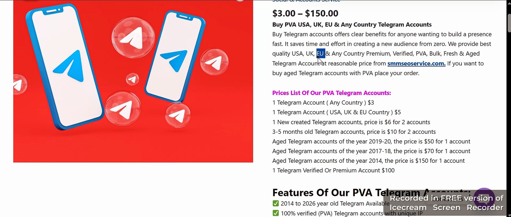 Best sites to Buy Telegram Accounts (PVA & Aged)