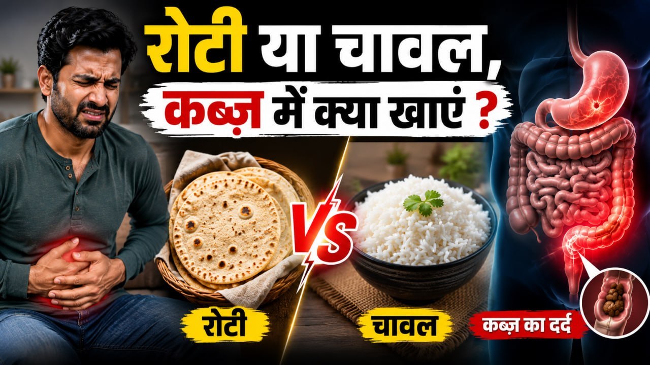 Constipation Diet In Hindi: रोटी या चावल, कब्ज़ में क्या खाना चाहिए | Kabz Me Kya Khaye, Roti Ya Rice