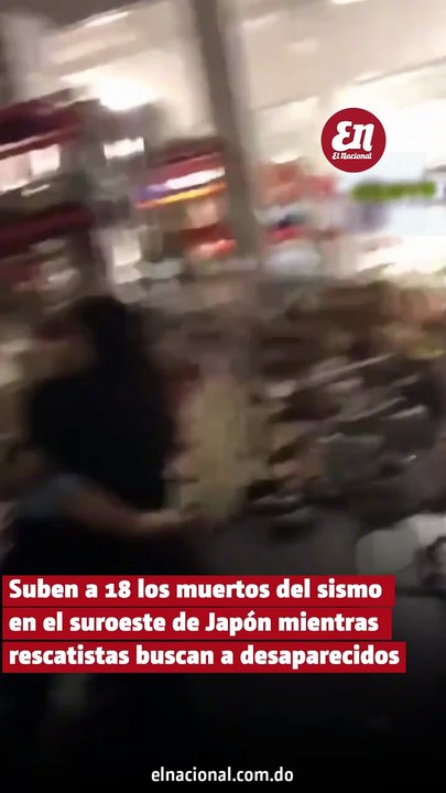 Suben a 18 los muertos del sismo en el suroeste de Japón mientras rescatistas buscan a desaparecidos