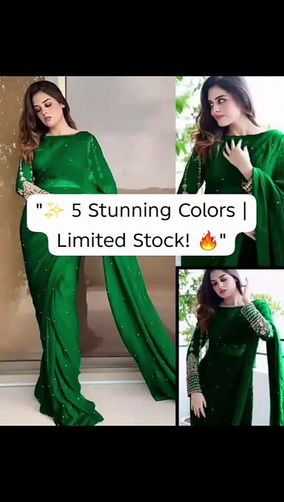 5 Stunning Colors | Hot Deal! Beautiful Designer Saree Collection