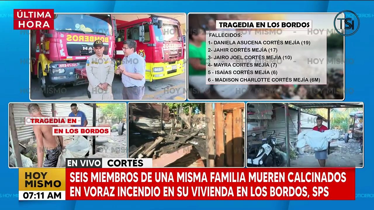La casa estaba con candado: Bomberos tras incendio que dejó seis familiares carbonizados