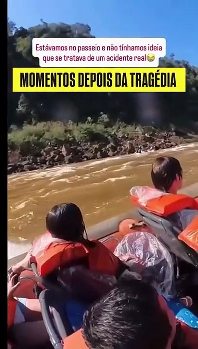 El impactante video que muestra el momento después del vuelco en las Cataratas del Iguazú