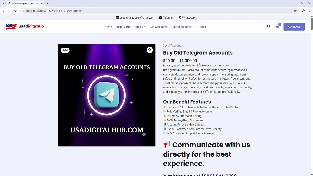 Top 3.3 Websites for Purchasing Aged Telegram Accounts