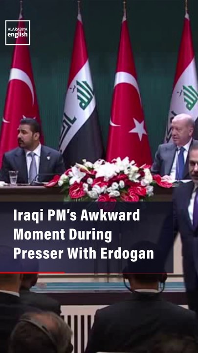 Iraqi PM’s Awkward Moment During Presser With Turkey’s Erdogan