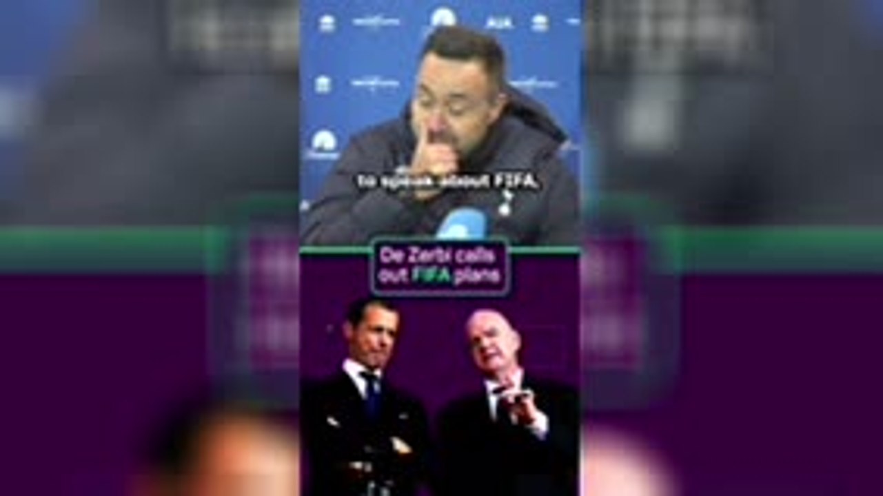 De Zerbi NOT HAPPY with FIFA and Infantino