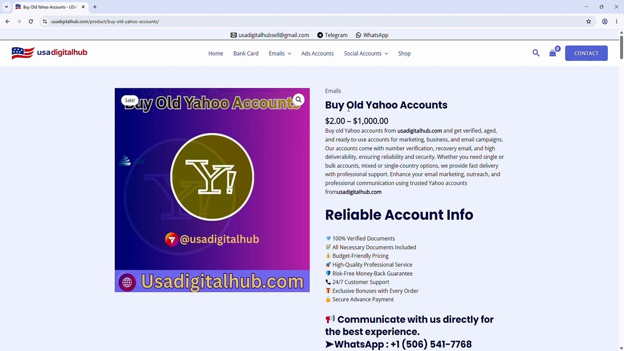 A Complete Guide to Buying Old Yahoo Accounts: Top 2026...