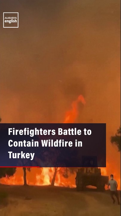 Firefighters Battle to Contain Wildfire in Turkey