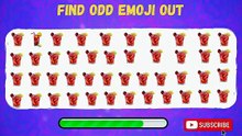 ultimate emoji fun quiz !brain booster!brain teaser!,guess the odd one out