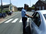 Contrôle de gendarmes à Avesnes-lez-Aubert
