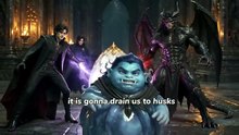 Four demons find a mysterious egg, with no idea what horror is waiting inside.   They gather around it, claws drawn and eyes cold, ready to slaughter whatever dares to break through the shell.