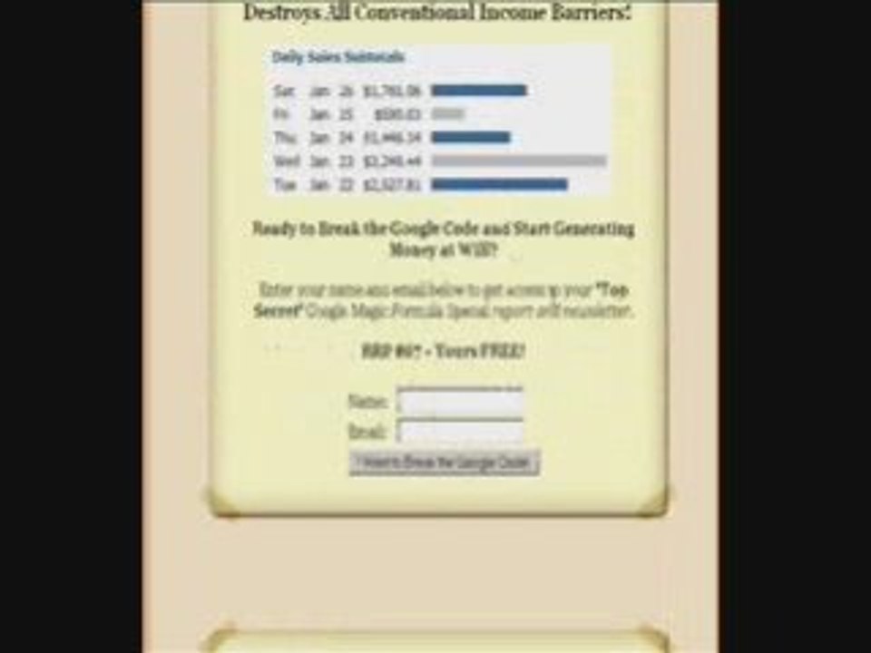 Google Magic Formula - Start Earning $1000++ On Clickbank!