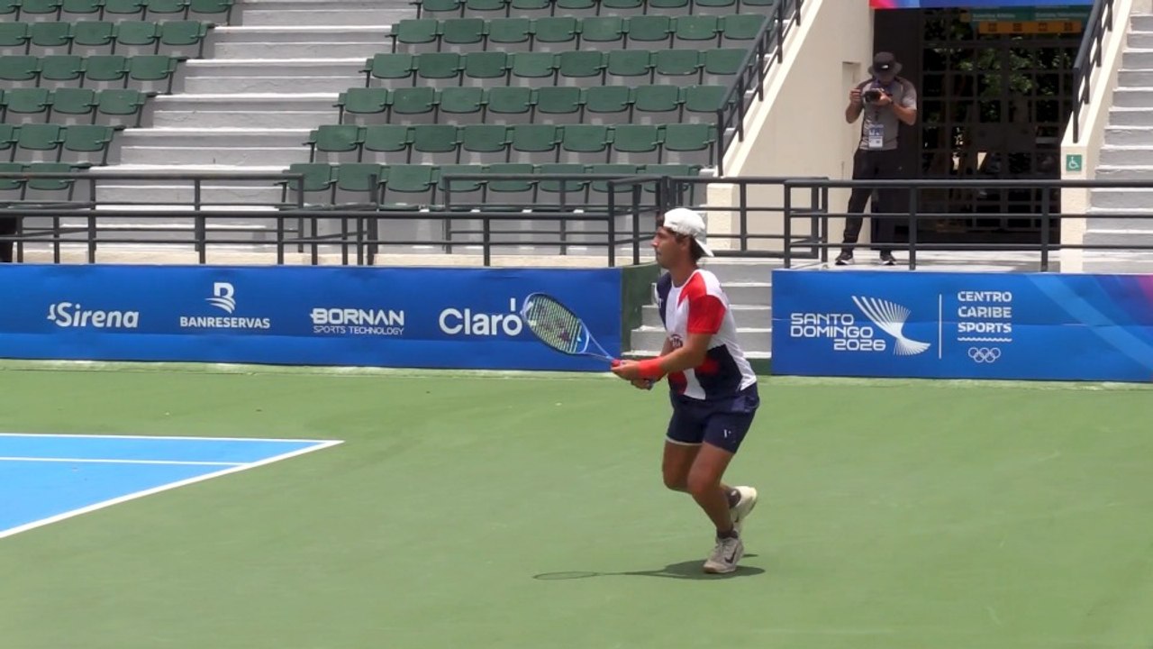JCC SANTO DOMINGO 2026: En tenis RD aventaja a Colombia a pesar de la lluvia