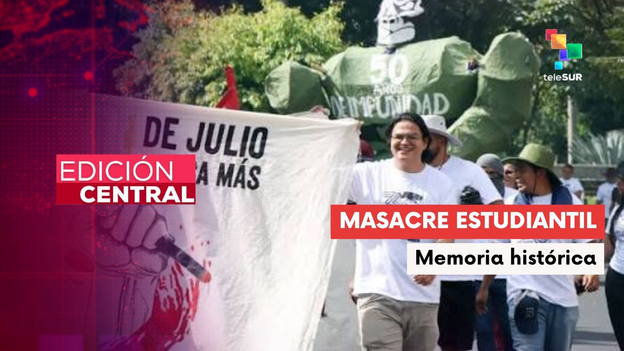 Universitarios marchan en San Salvador a 51 años de la masacre
